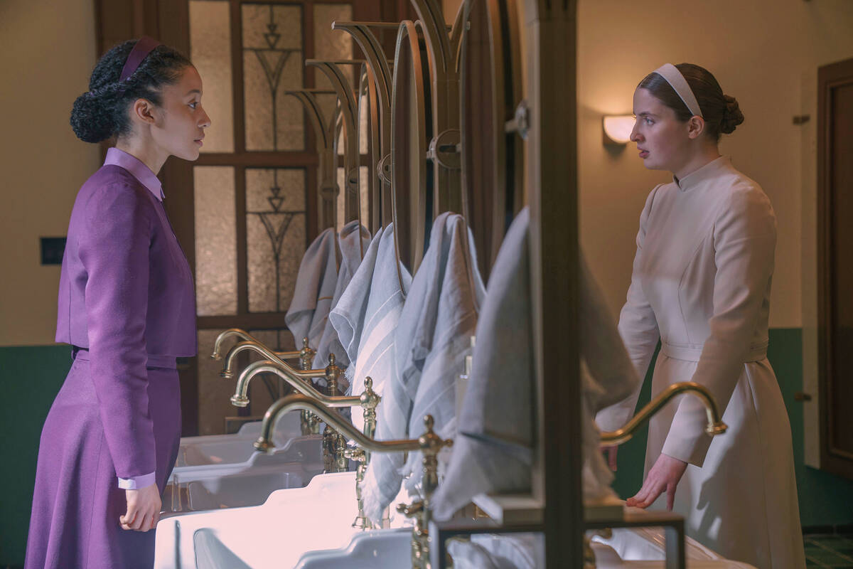 This image released by Disney shows Chase Infiniti, left, and Lucy Halliday in a scene from &qu ...