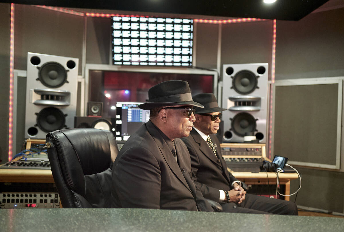 Jimmy Jam, right, and Terry Lewis pose for a portrait in New York on Monday, July 26, 2021. The ...