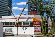 Construction continues on a new In-N-Out Burger which is being built at BLVD Las Vegas on Tuesd ...