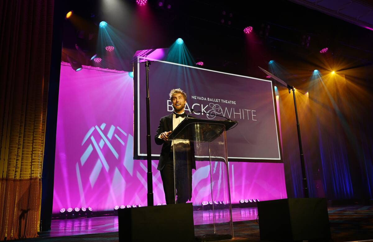 Lance Bass, late of NSYNC, is shown at the 42nd annual NBT Black & White Gala on Saturday, Apri ...
