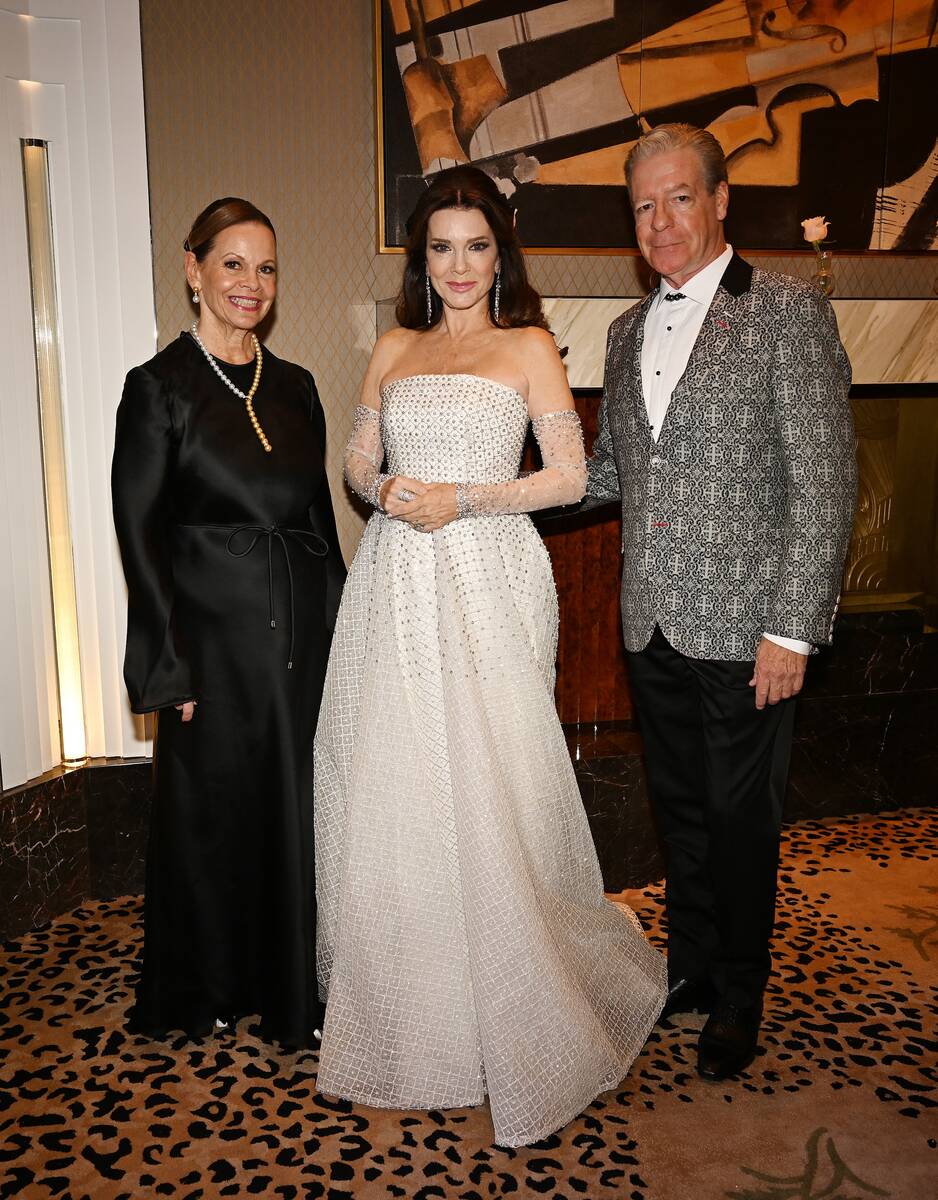 Beth Barbre, Lisa Vanderpump and Roy Kaiser attend Nevada Ballet Theatre's Black and White Ball ...