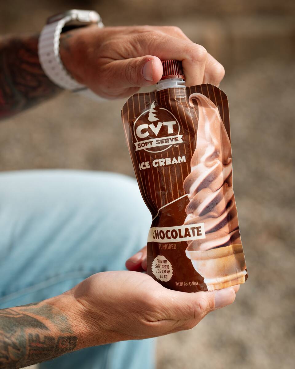 CVT soft-serve ice cream is now available in pouches. (CVT)