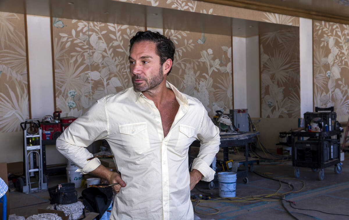 Jason Strauss, co-CEO at Tao Group Hospitality, checks on the progress as construction continue ...