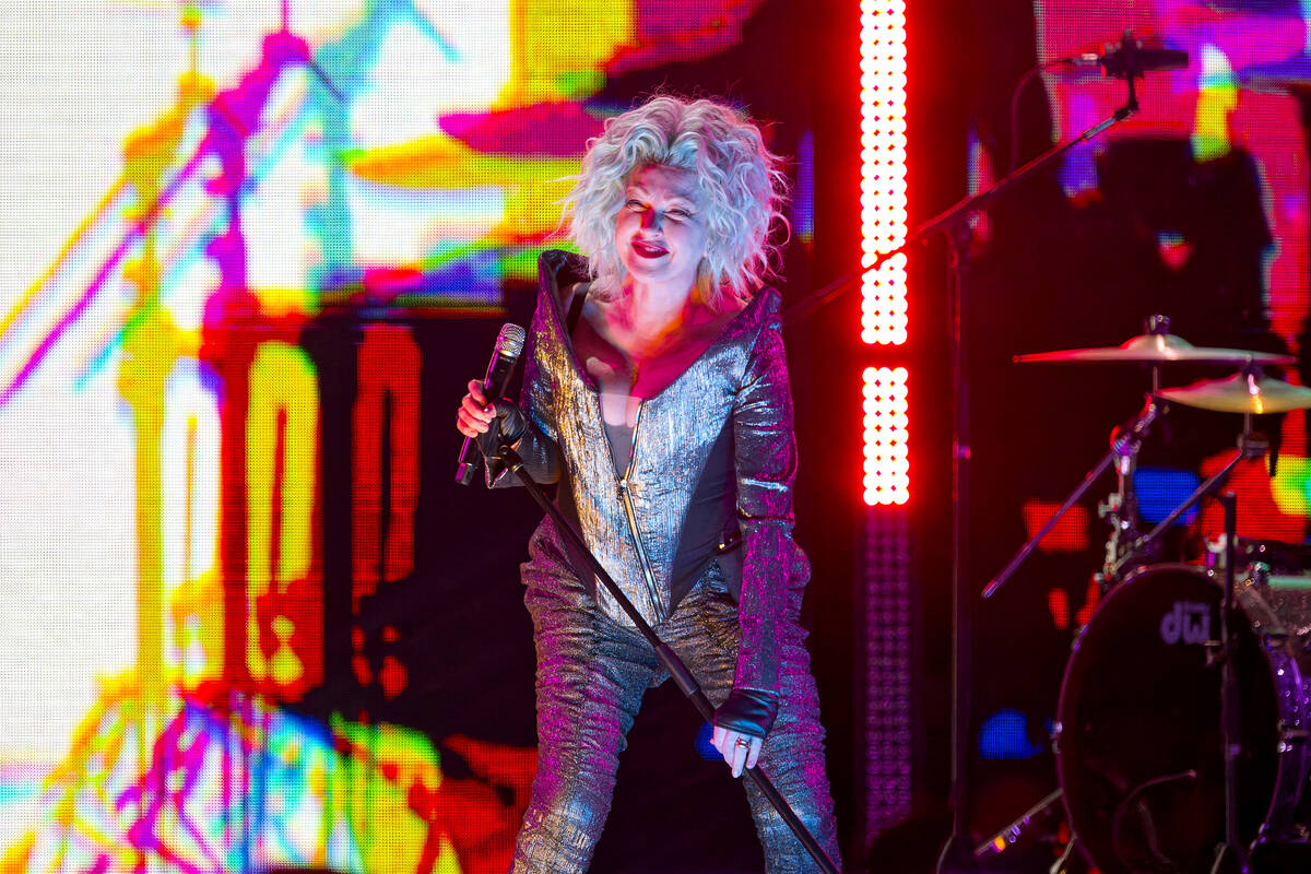Cyndi Lauper performs on Thursday, Dec. 5, 2024, at the United Center in Chicago. (Photo by Rob ...