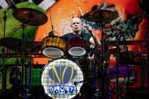 Adrian Young of No Doubt performs during the second weekend of the Coachella Valley Music and A ...