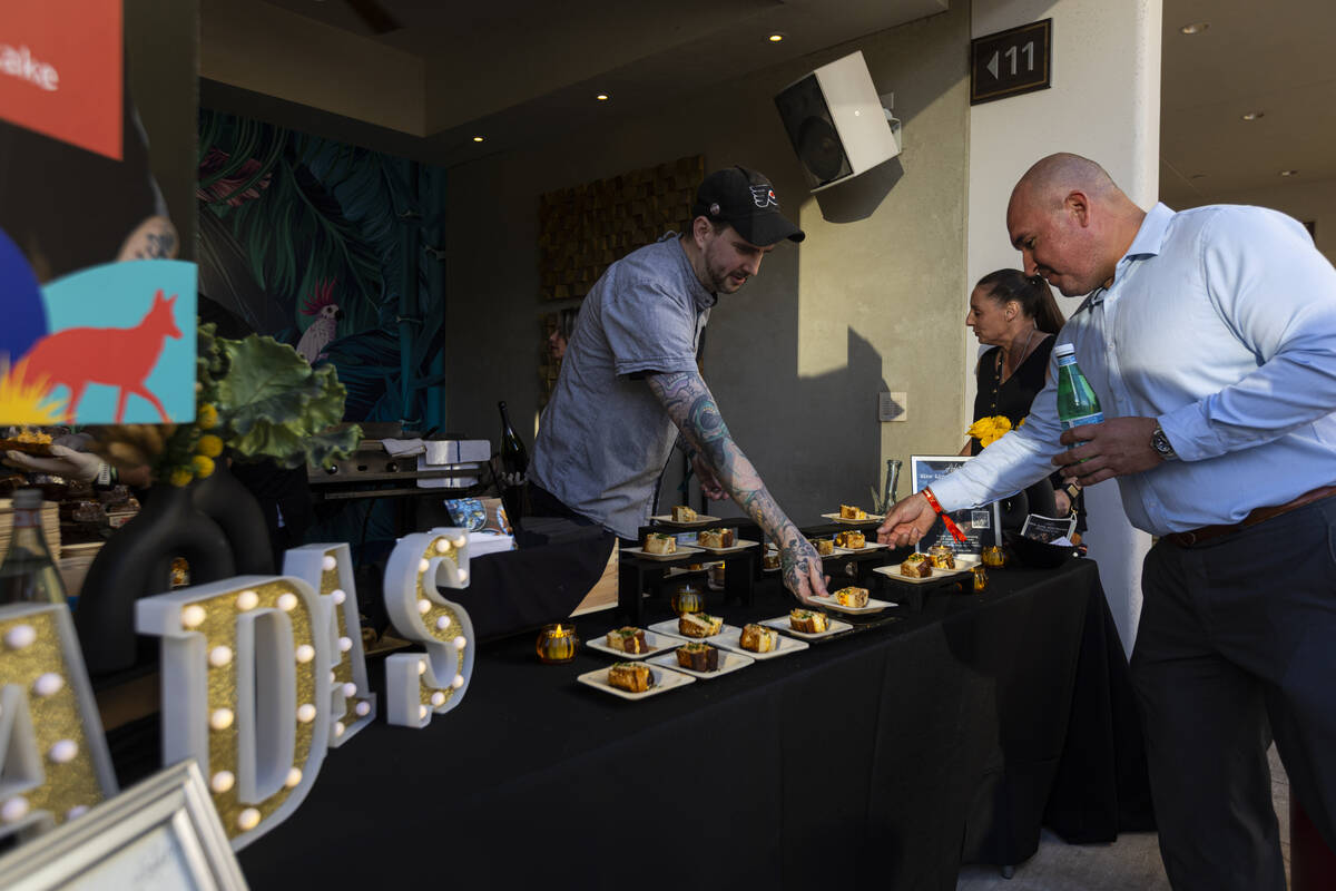 Chef Jackson Stamper of Ada’s hands out egg salad sando with milk brea, miso mayo and sh ...