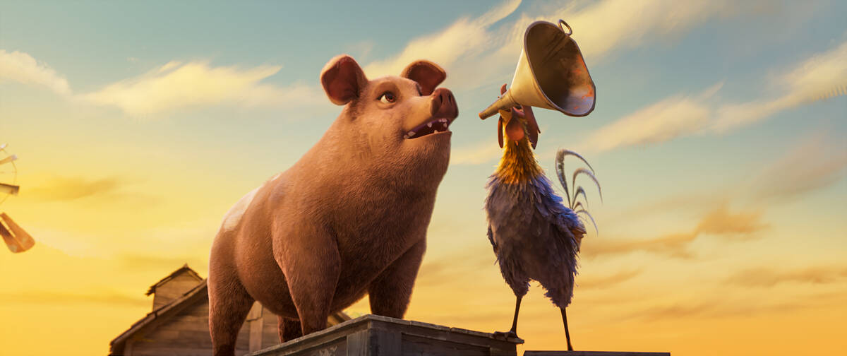 A scene from "Animal Farm," a new adaptation of the George Orwell classic directed by ...