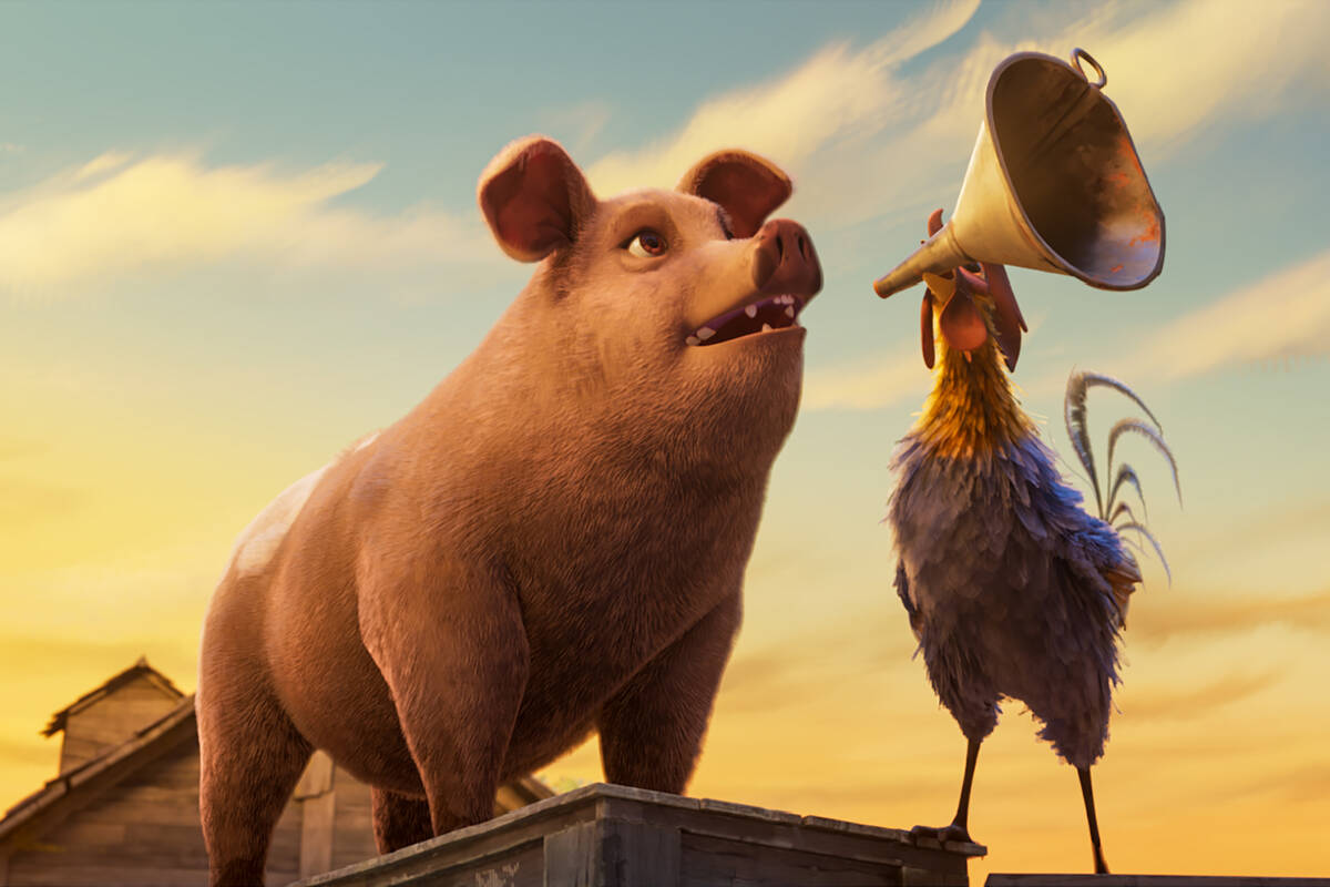 A scene from "Animal Farm," a new adaptation of the George Orwell classic directed by ...