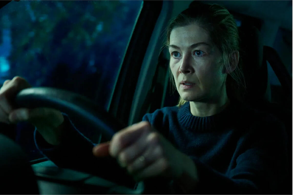 Rosamund Pike in a scene from "Hallow Road." (XYZ Films)