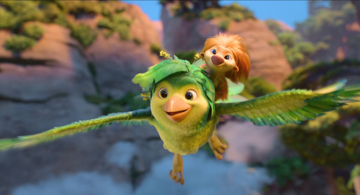 SWAPPED - (Top to bottom) Ivy (voiced by Juno Temple) and Ollie (voiced by Michael B. Jordan). ...