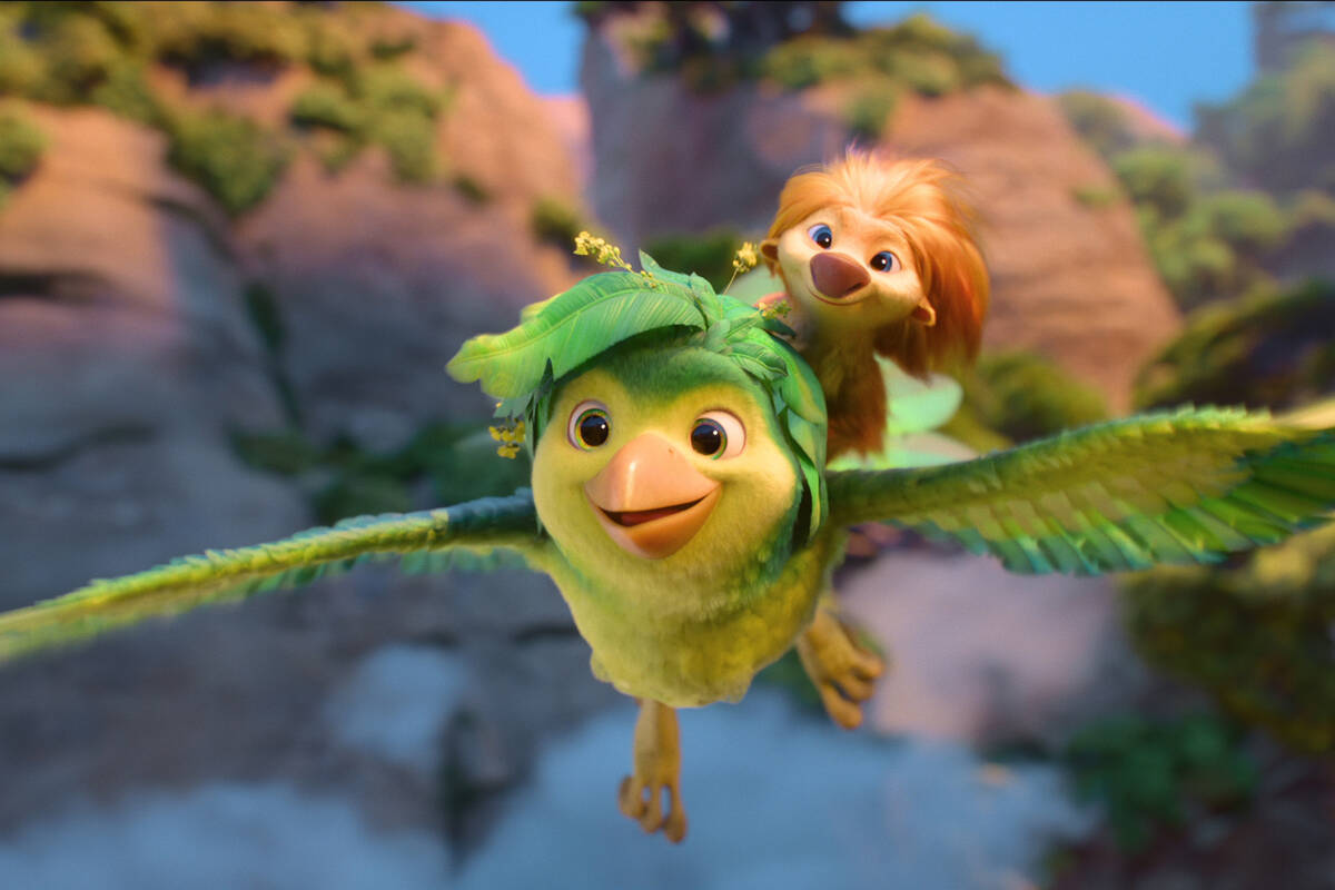 SWAPPED - (Top to bottom) Ivy (voiced by Juno Temple) and Ollie (voiced by Michael B. Jordan). ...