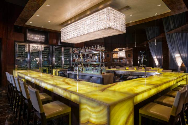 The famous bar at Hank's Fine Steaks & Martinis in Green Valley Ranch. The restaurant, ...