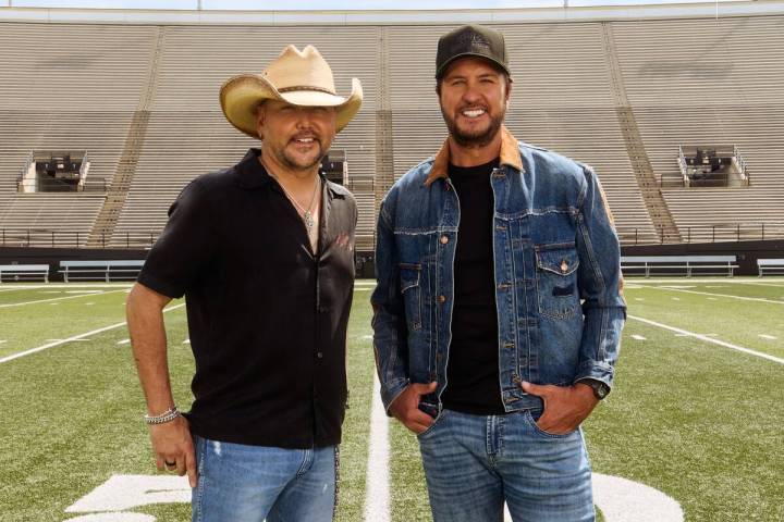 Jason Aldean and Luke Bryan are co-headining "Double Down Tour," playing Allegiant Stadium on D ...