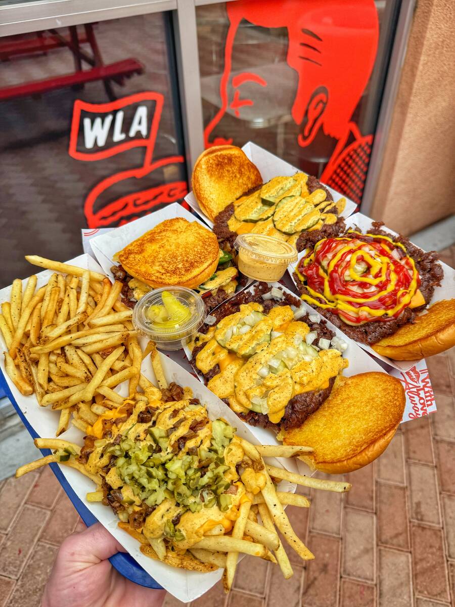 Smash burgers and fries from With Love, Always. (With Love, Always)