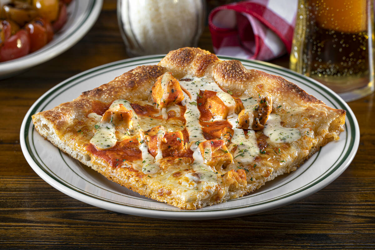 The Grandma Buffalo Chicken pizza at Good Pie. (Chris Wessling)