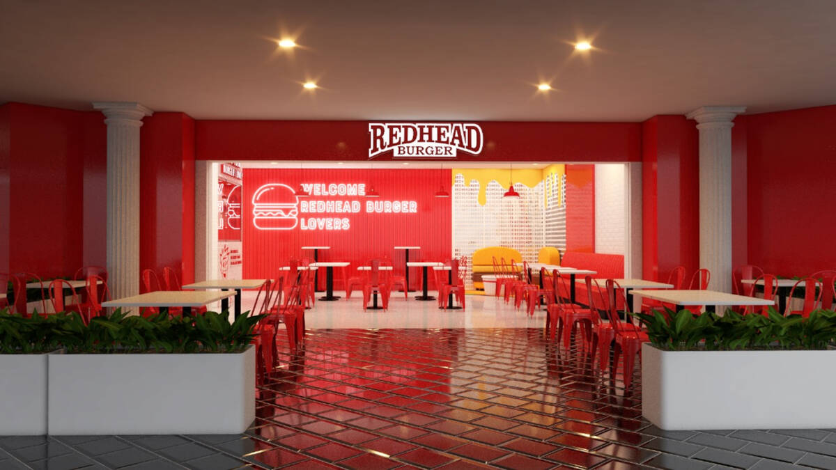 A rendering of Redhead Burger, the Miami Beach smashburger spot that is opening a location in t ...