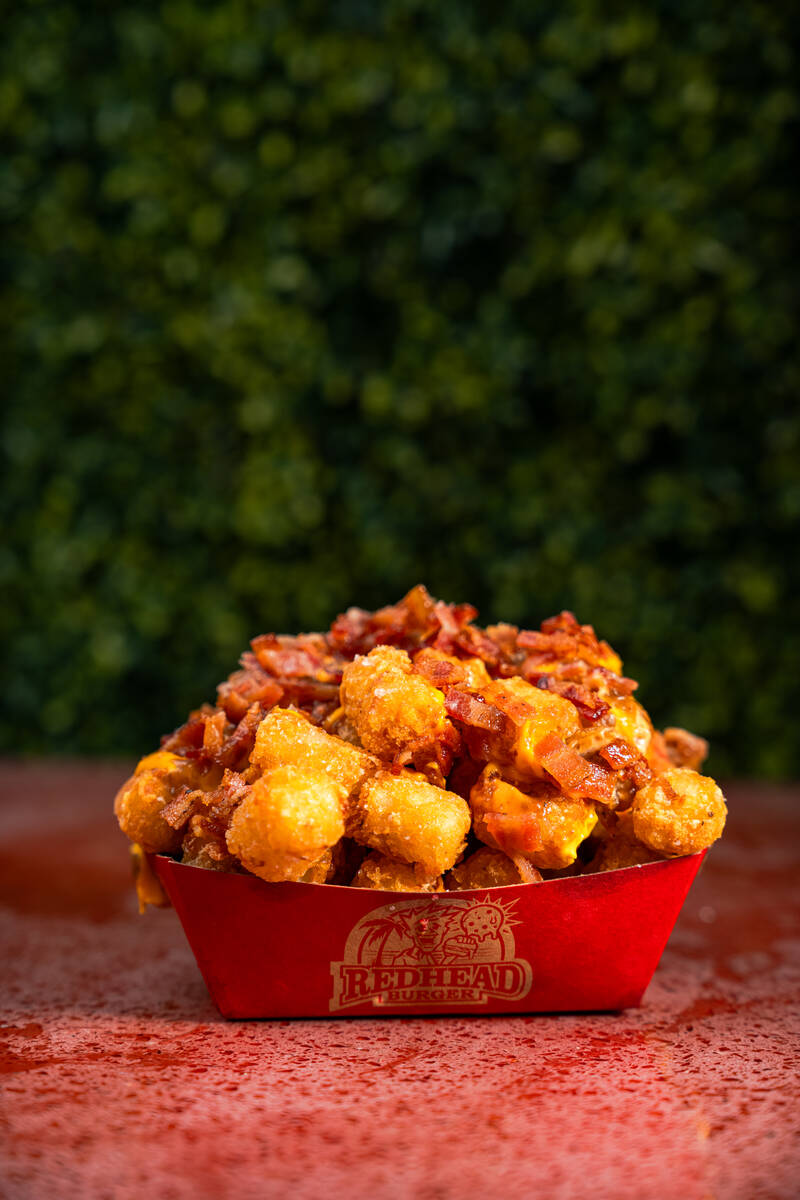 Loaded potato tots from Redhead Burger, the Miami Beach smashburger spot that is opening a loca ...