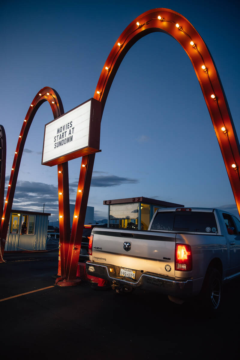 The West Wind Drive-In Friday, April 24, 2026, in Las Vegas. (Madeline Carter/Las Vegas-Review- ...