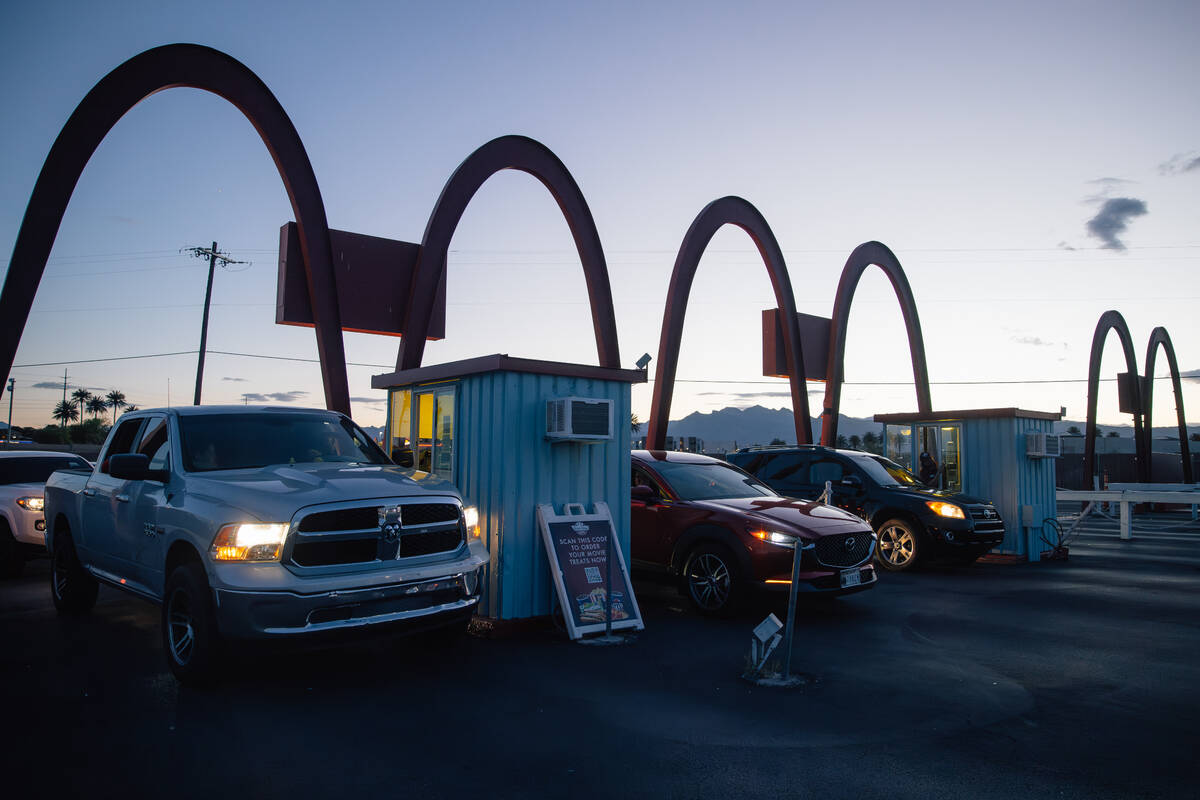The West Wind Drive-In Friday, April 24, 2026, in Las Vegas. (Madeline Carter/Las Vegas-Review- ...