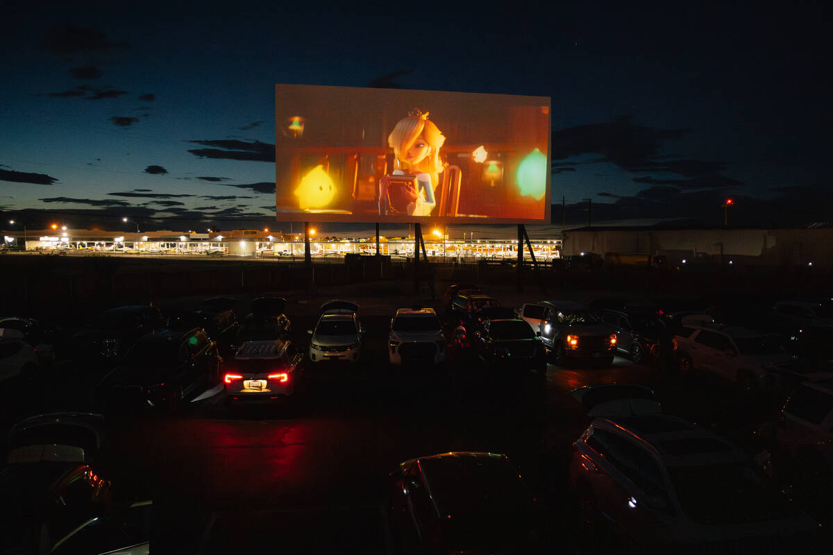 The West Wind Drive-In Friday, April 24, 2026, in Las Vegas. (Madeline Carter/Las Vegas-Review- ...