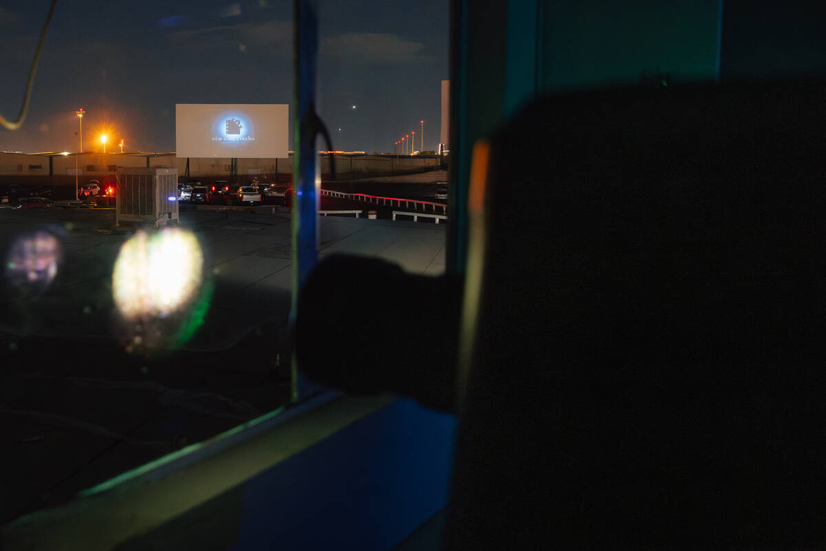 The West Wind Drive-In Friday, April 24, 2026, in Las Vegas. (Madeline Carter/Las Vegas-Review- ...