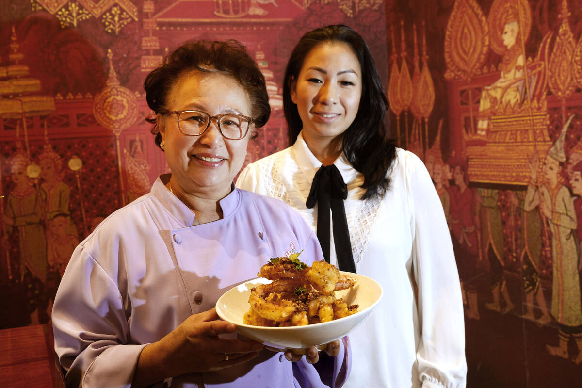 Lotus of Siam chef-owner Saipin Chutima, left, and her daughter, Lotus operator Penny Chua. The ...