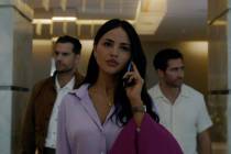 Henry Cavill, Eiza González and Jake Gyllenhaal in a scene from "In the Grey." ( ...