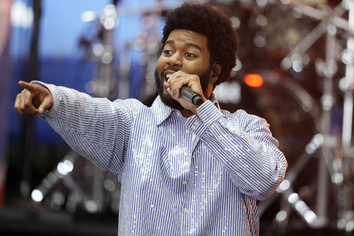Khalid performs on NBC's Today show at Rockefeller Plaza on Friday, Aug. 30, 2024, in New ...
