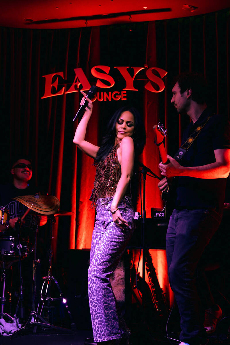 Mecca Martini's band Vinyl Smoke is a headliner at Easy's at Aria. (Nula's Photos)