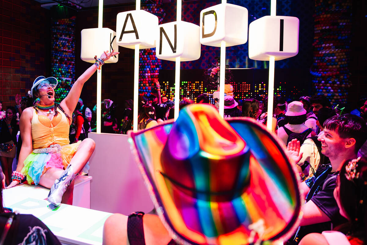 The Kandi Casino during day two of Electric Daisy Carnival at Las Vegas Motor Speedway Saturday ...