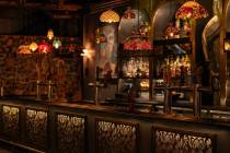 This image shows the bar at the redesigned Commonwealth bar on East Fremont Street in downtown ...