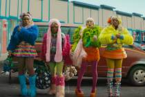Naomi Ackie, Keke Palmer, Poppy Liu and Taylour Paige in a scene from "I Love Boosters.&qu ...