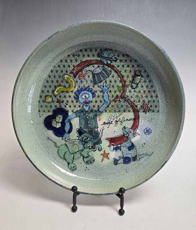 One of the ceramic works on display for "As American as the State Fair: 'A Celebration of 250 Y ...