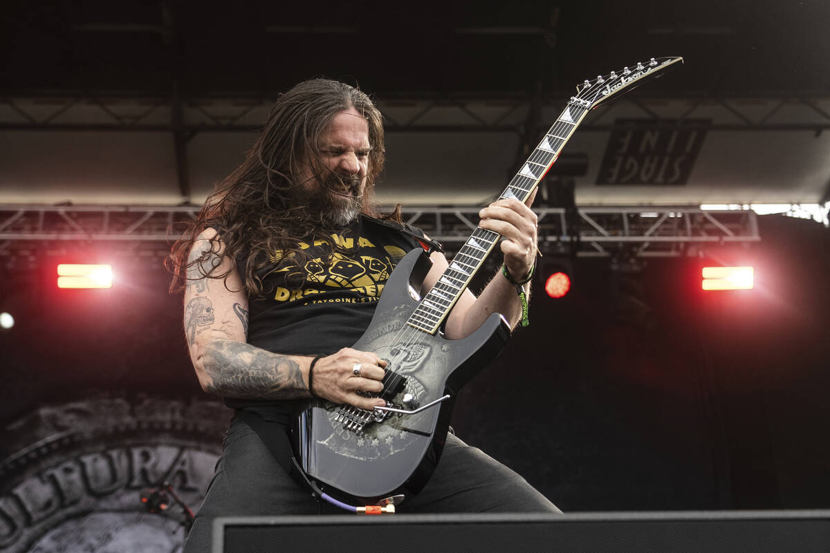 Max Cavalera of Sepultura performs at the Welcome To Rockville Music Festival on Saturday, May ...