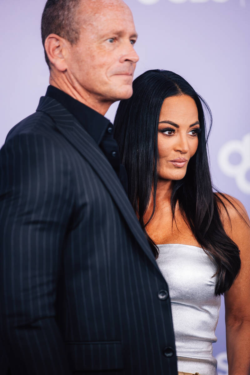 Lisa Barlow on the American Music Awards red carpet at MGM Grand Garden Arena Monday, May 25, 2 ...