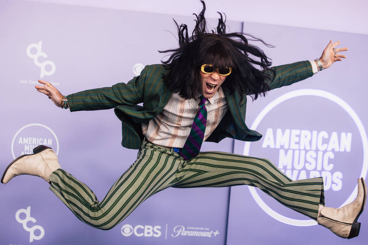 Mr. Fantasy on the American Music Awards red carpet at MGM Grand Garden Arena Monday, May 25, 2 ...