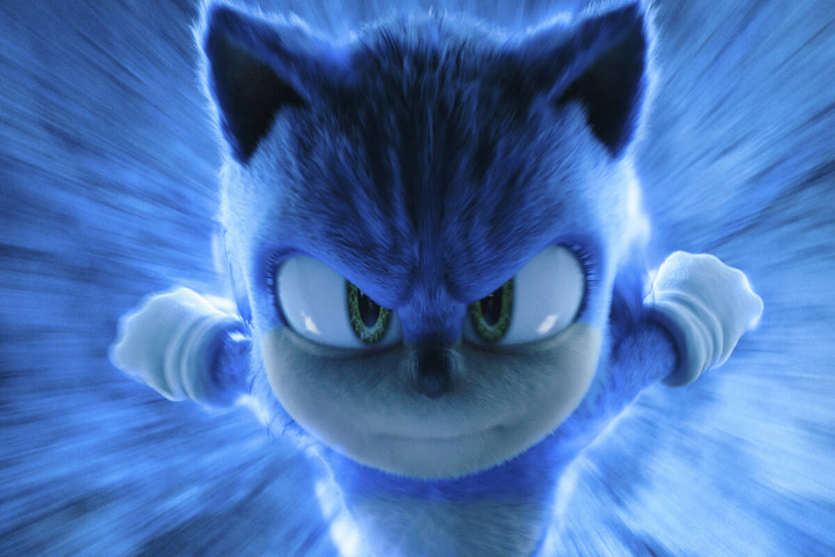 This image released by Paramount Pictures and Sega of America shows the character Sonic, voiced ...