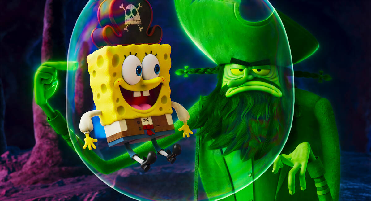 This image released by Paramount Animation and Nickelodeon shows the characters and SpongeBob S ...