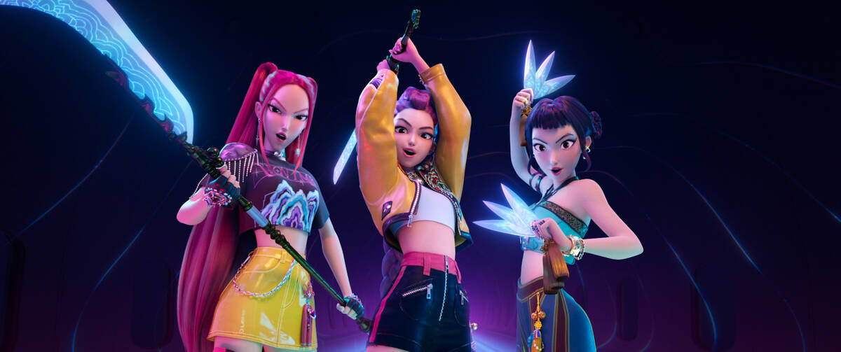 KPOP DEMON HUNTERS - When they aren't selling out stadiums, Kpop superstars Rumi, Mira and ...