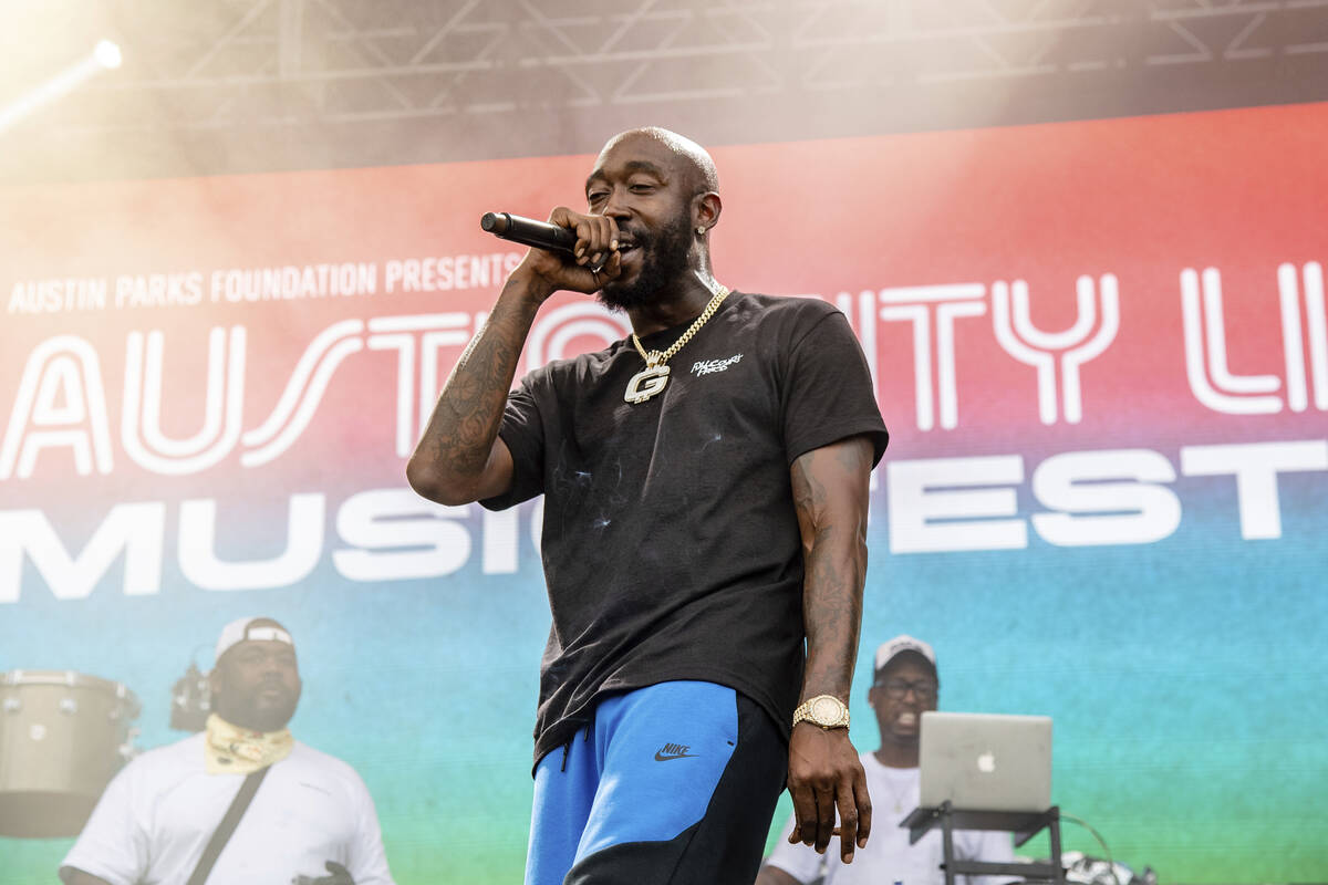 Freddie Gibbs performs on day two of the Austin City Limits Music Festival's first weekend on S ...