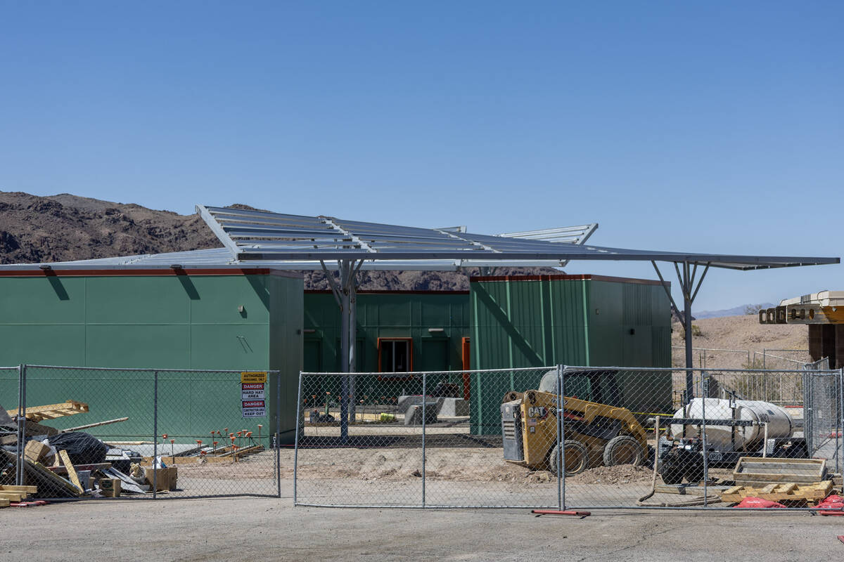 The exterior of the under-construction Boulder City Adventure Center is seen in Boulder City, N ...