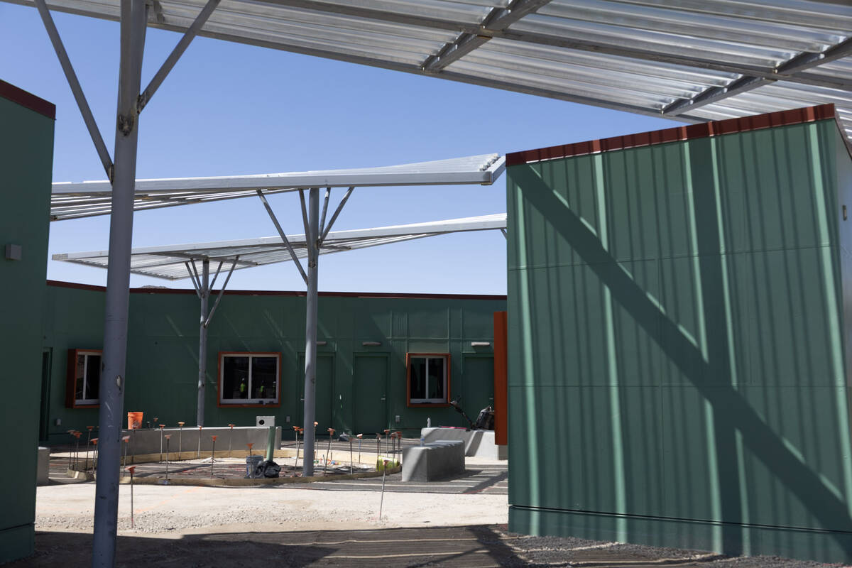 The interior of the under-construction Boulder City Adventure Center is seen in Boulder City, N ...