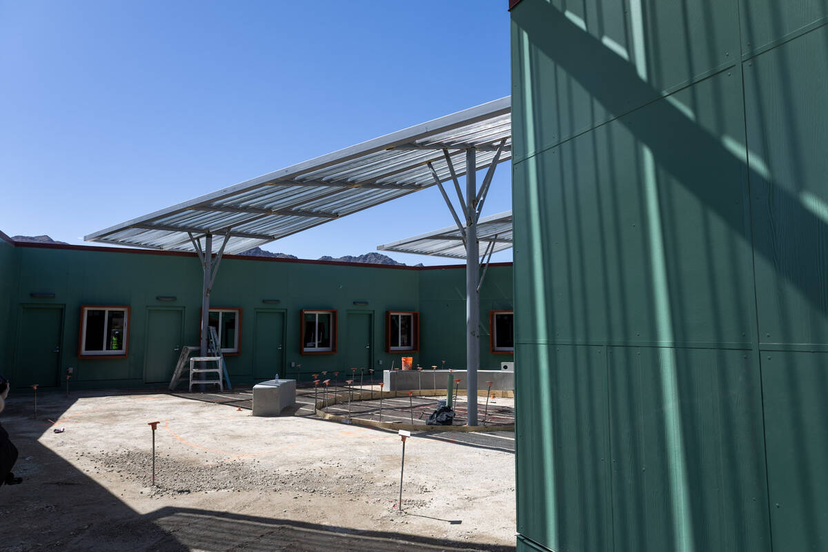 The interior of the under-construction Boulder City Adventure Center is seen in Boulder City, N ...