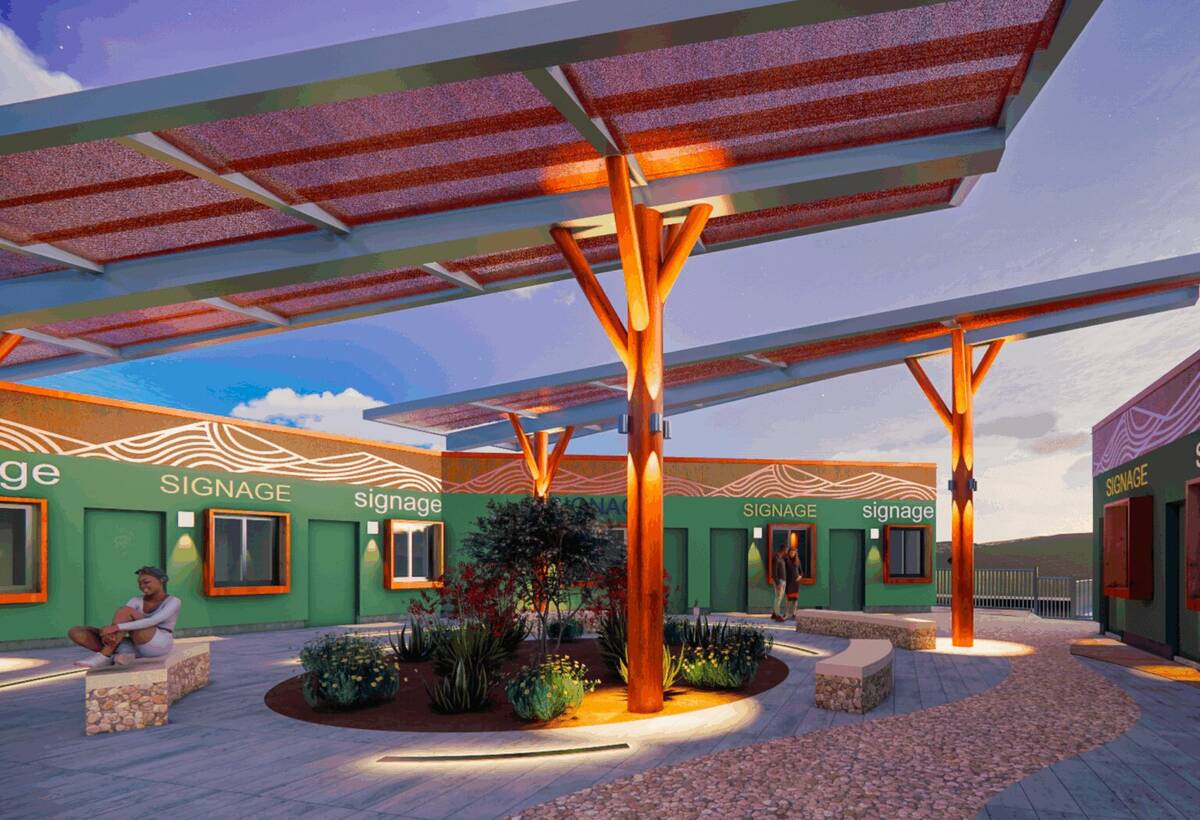A rendering is seen of the Adventure City in Boulder City. The new recreation hub is set to ope ...