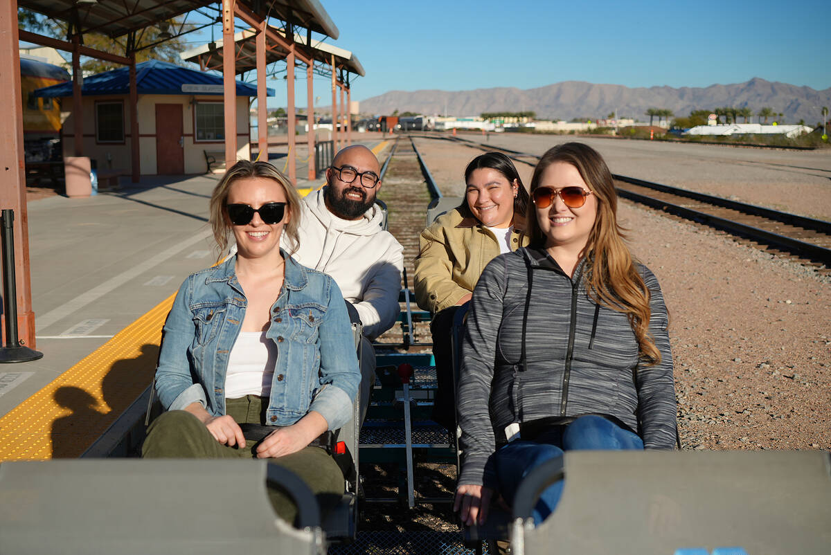 The Nevada State Railroad Museum offers pedal-powered rail bike tours on historic railroad trac ...