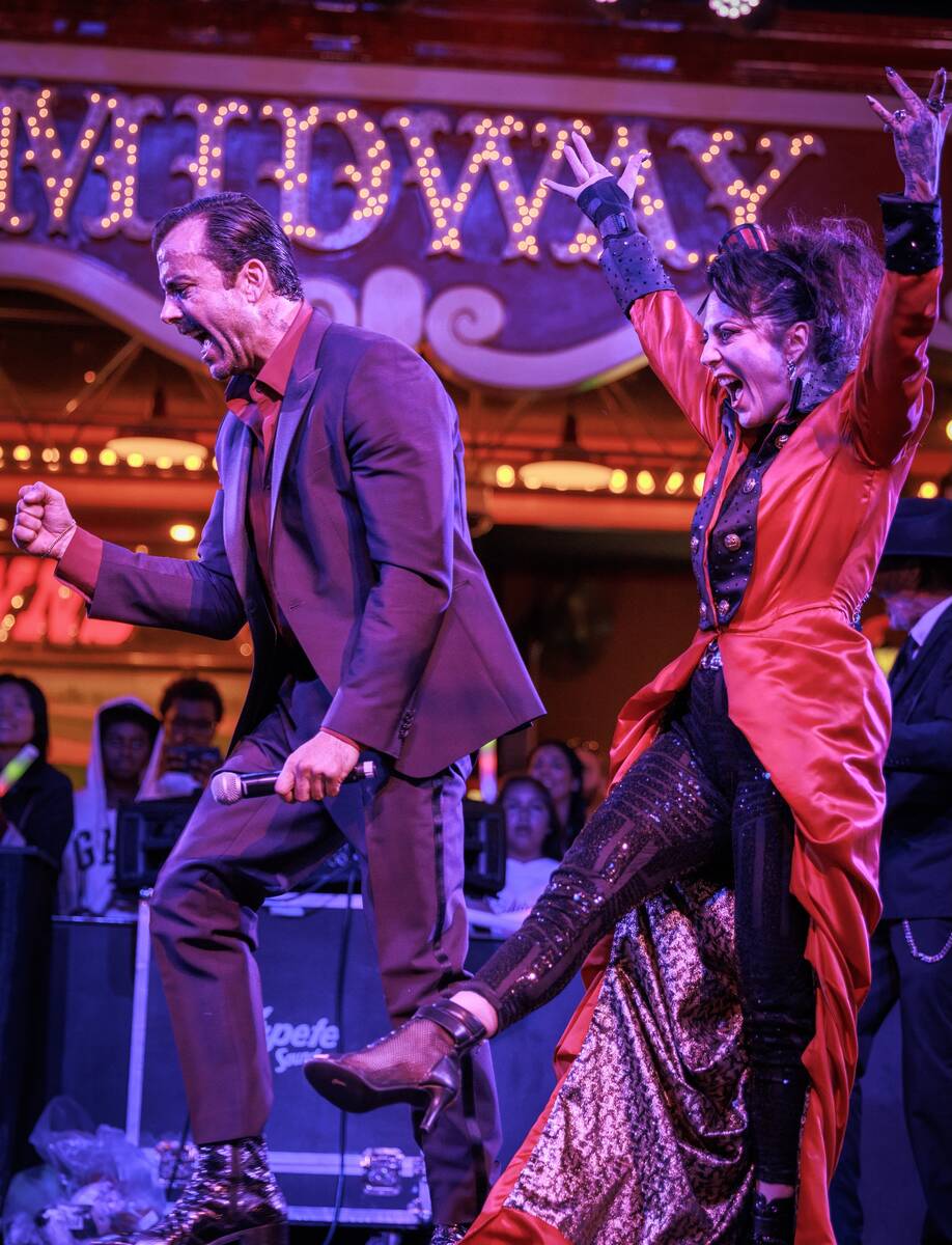 Franky Perez and The All Nighters play the Midway at Circus Circus on Friday, April 17, 2026. ( ...