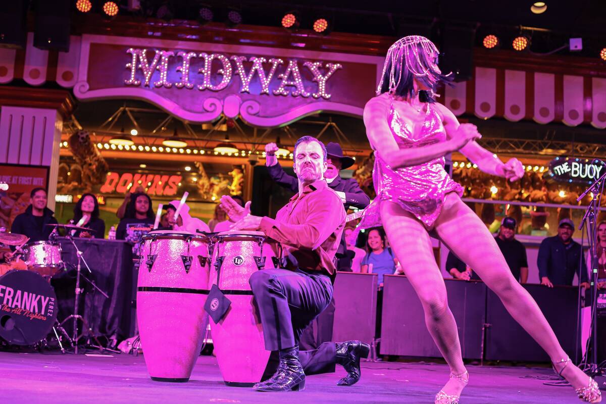 Franky Perez and The All Nighters play the Midway at Circus Circus on Friday, April 17, 2026. ( ...