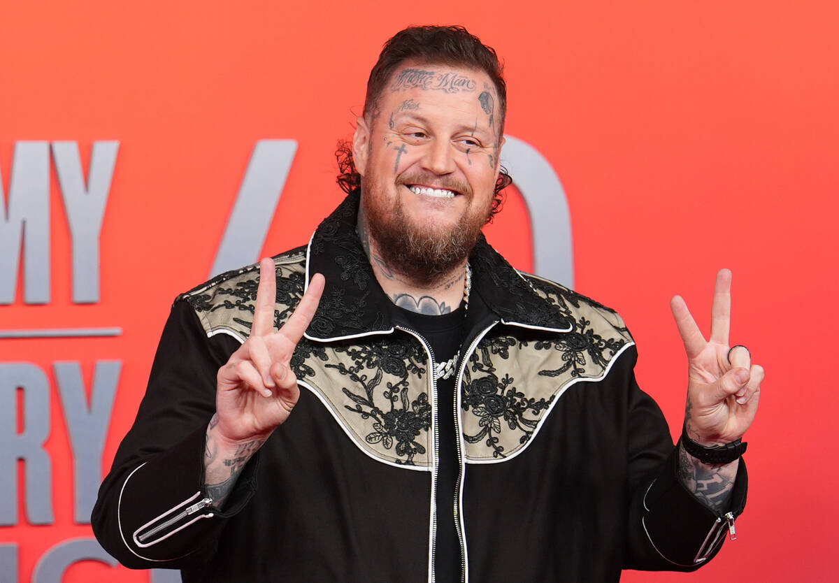 FILE.- Jelly Roll arrives at the 60th annual Academy of Country Music Awards in Frisco, Texas, ...