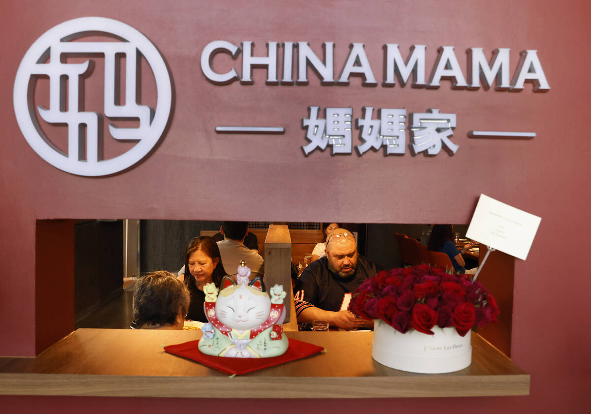 Patrons enjoy their meals at the newly opened China Mama on Friday, June 5, 2026, in Henderson. ...