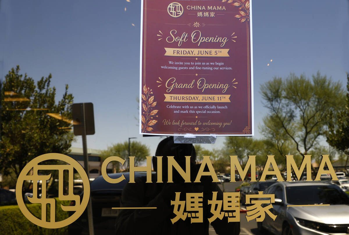The newly open China Mama is seen on Friday, June 5, 2026, in Henderson. (Bizuayehu Tesfaye/Las ...